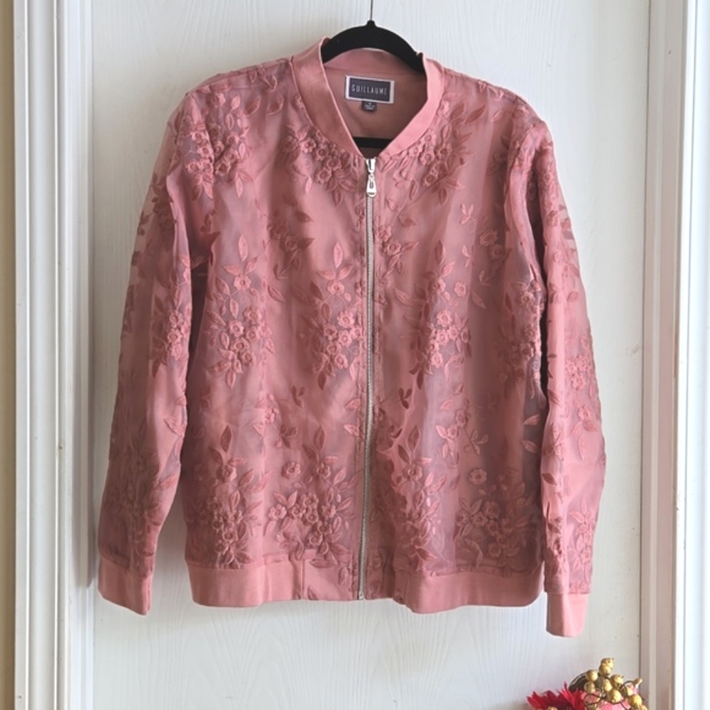 Gulani Pink Floral Women's Blazer